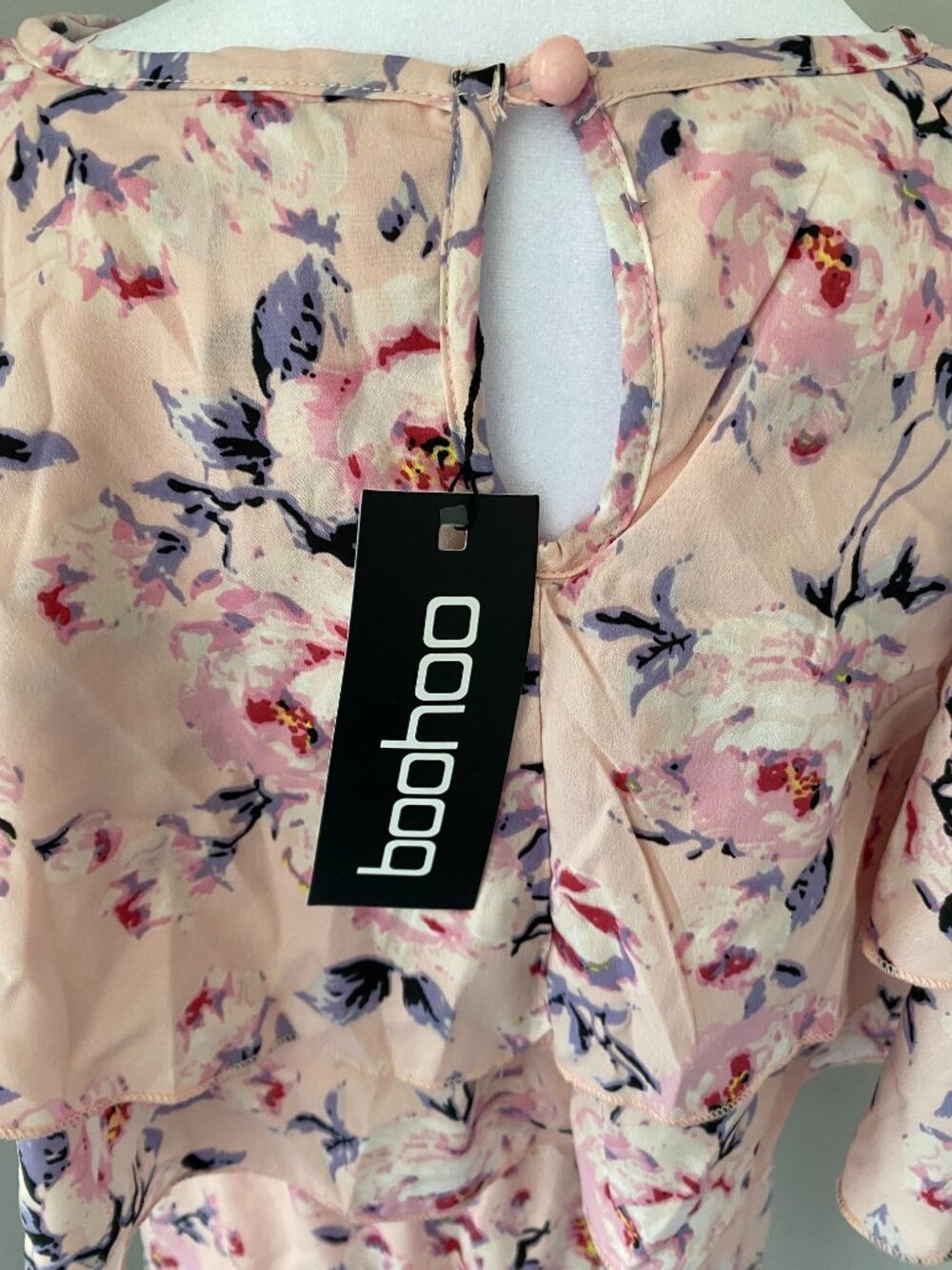 Pink Floral Ruffle Dress - Picture 5 of 6